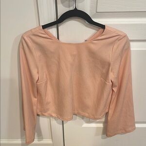 Peach Long Sleeve Women's Top